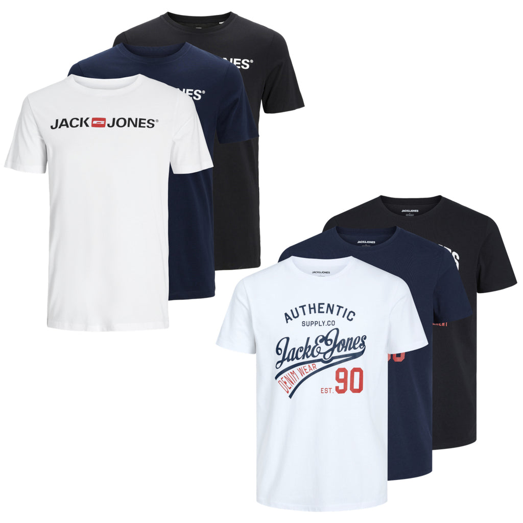 Jack & Jones JORACAPULCO TYPE TEE CREW NECK - T-shirt con stampa - black/nero Jack & Jones JORACAPULCO TYPE TEE CREW NECK - T-shirt con stampa - black/nero