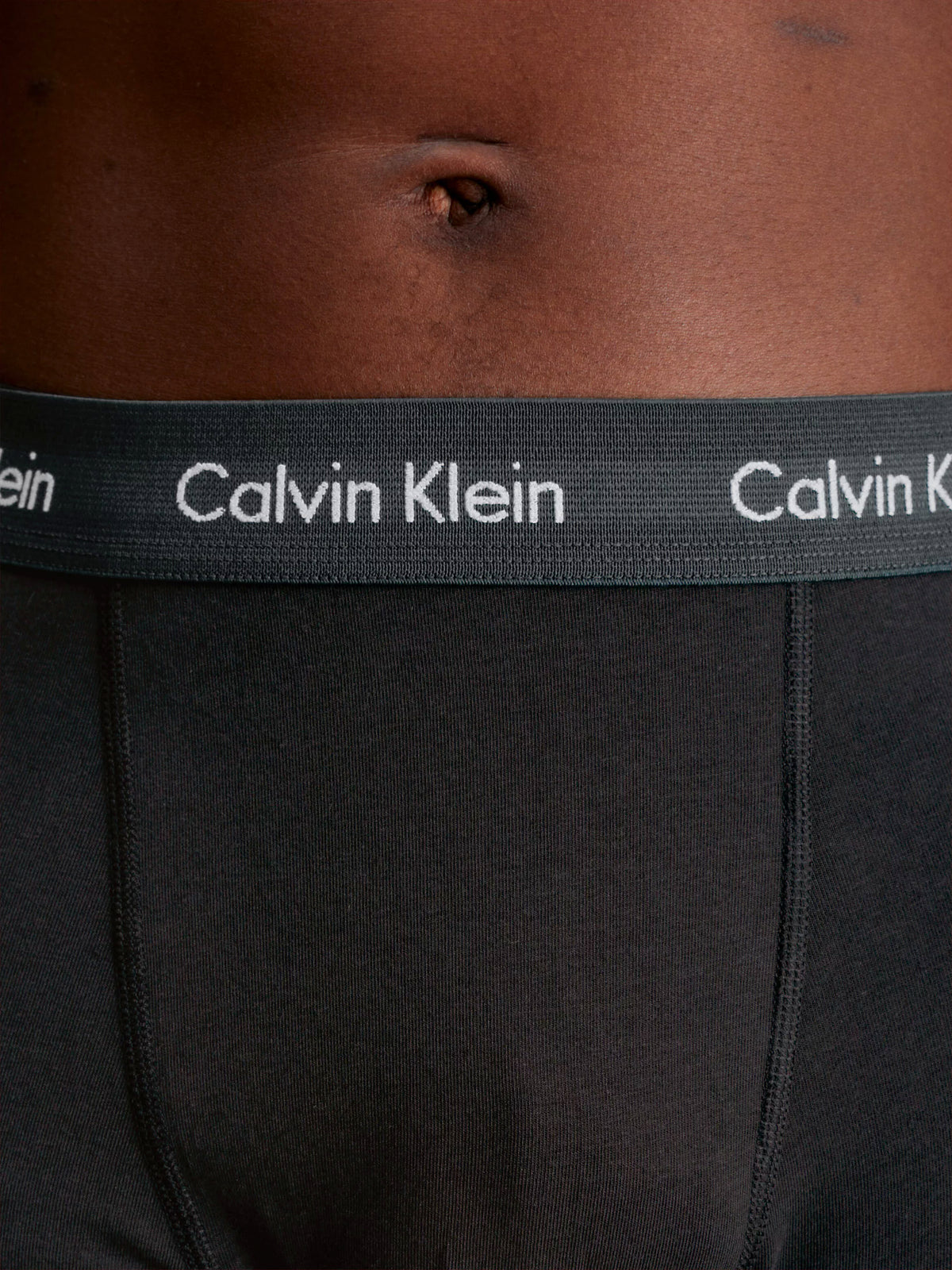 Calvin Klein Mens Classic Stretch Boxer Shorts/ Trunks (3-Pack), 04, U2662G-Ss22, B-Rhone/ Charcoal Hthr/ Orange Odsy