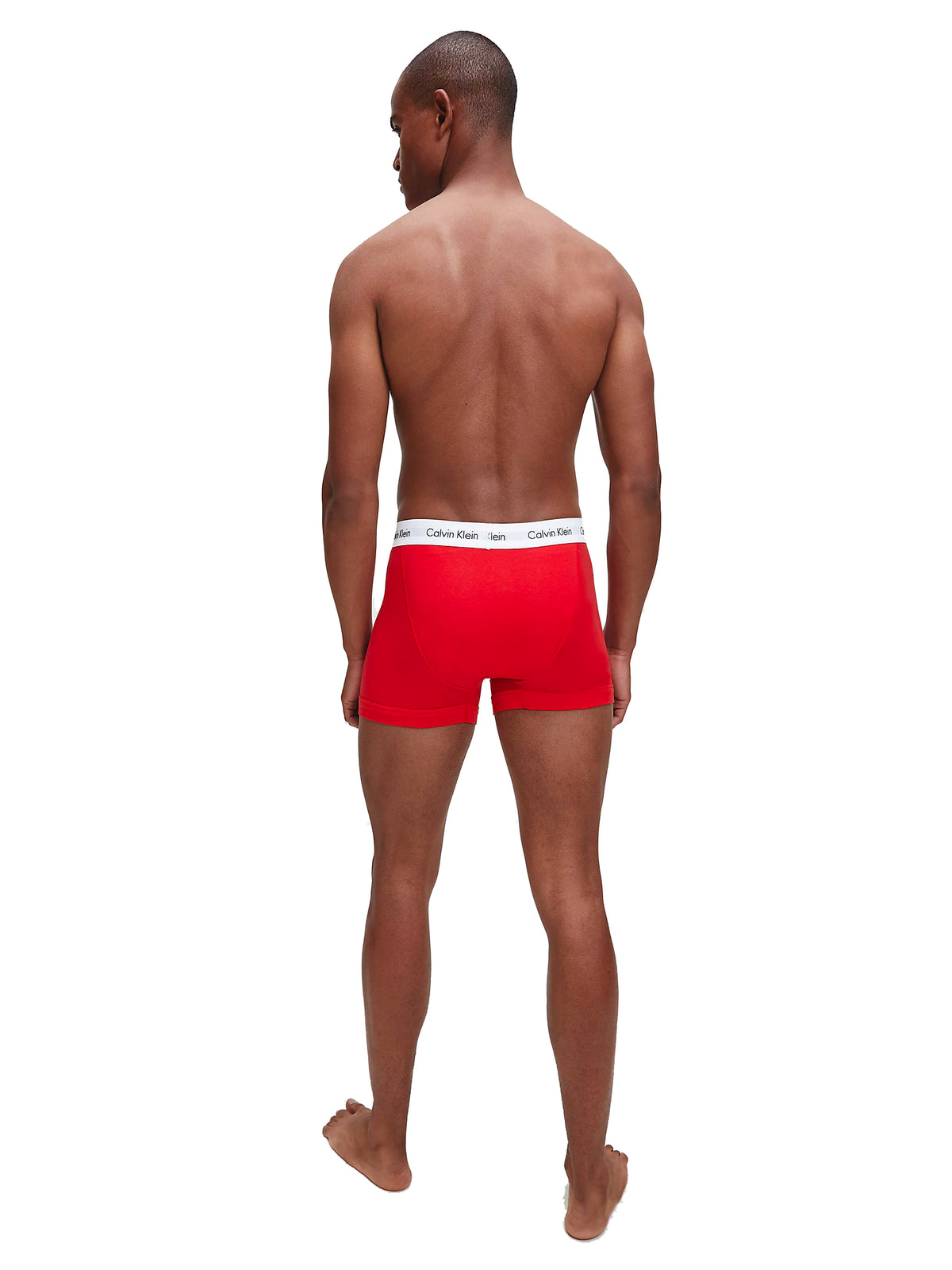 Mens Calvin Klein Boxer Shorts Trunks 3 Pack, 03, U2662G_100, Red White Blue
