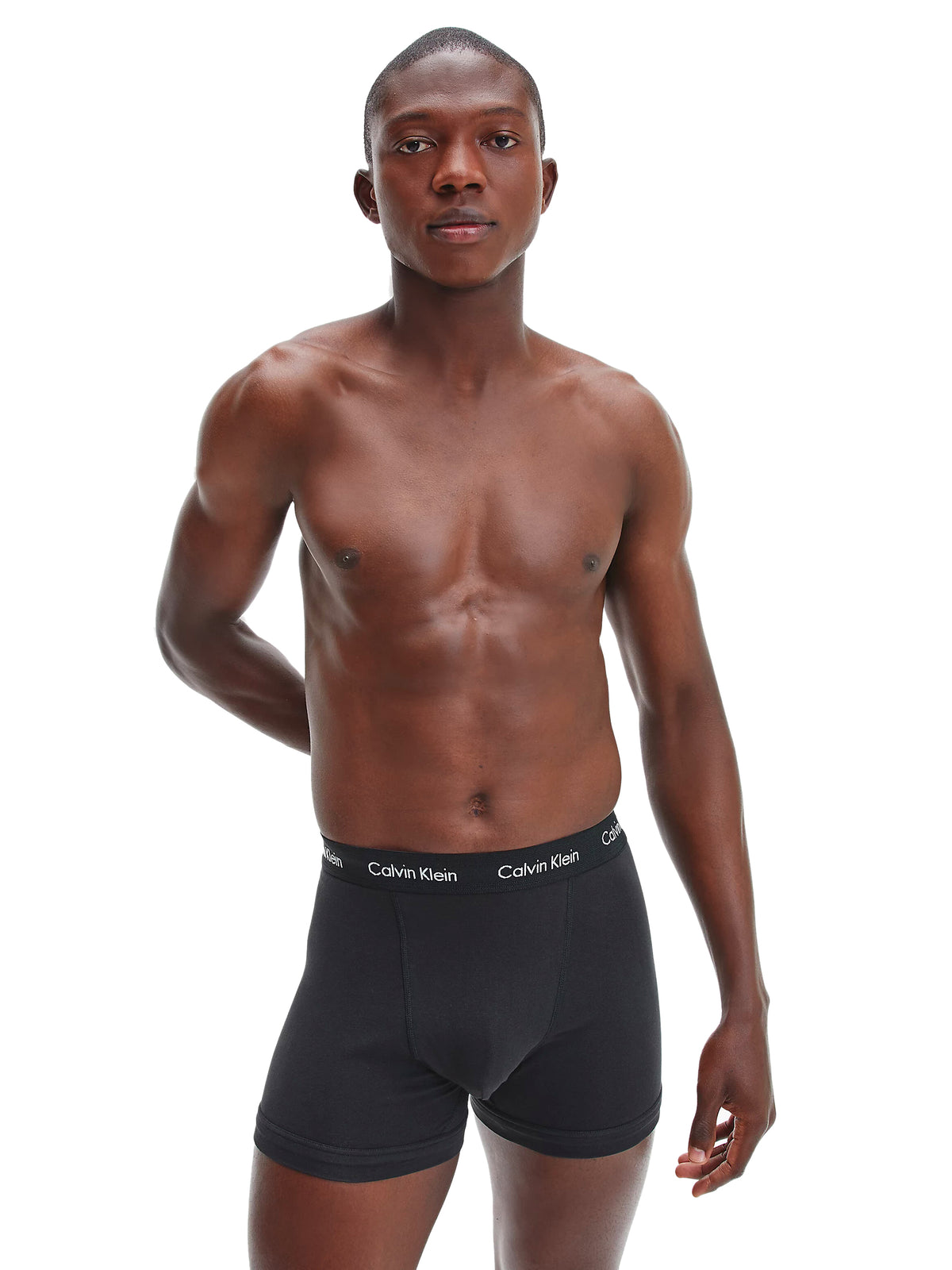 Calvin Klein Stretch Boxer Shorts/ Trunks (3-Pack) - White/ B&W Stripe/ Black, 04, U2662G_IOT, White/ B&W Stripe/ Black