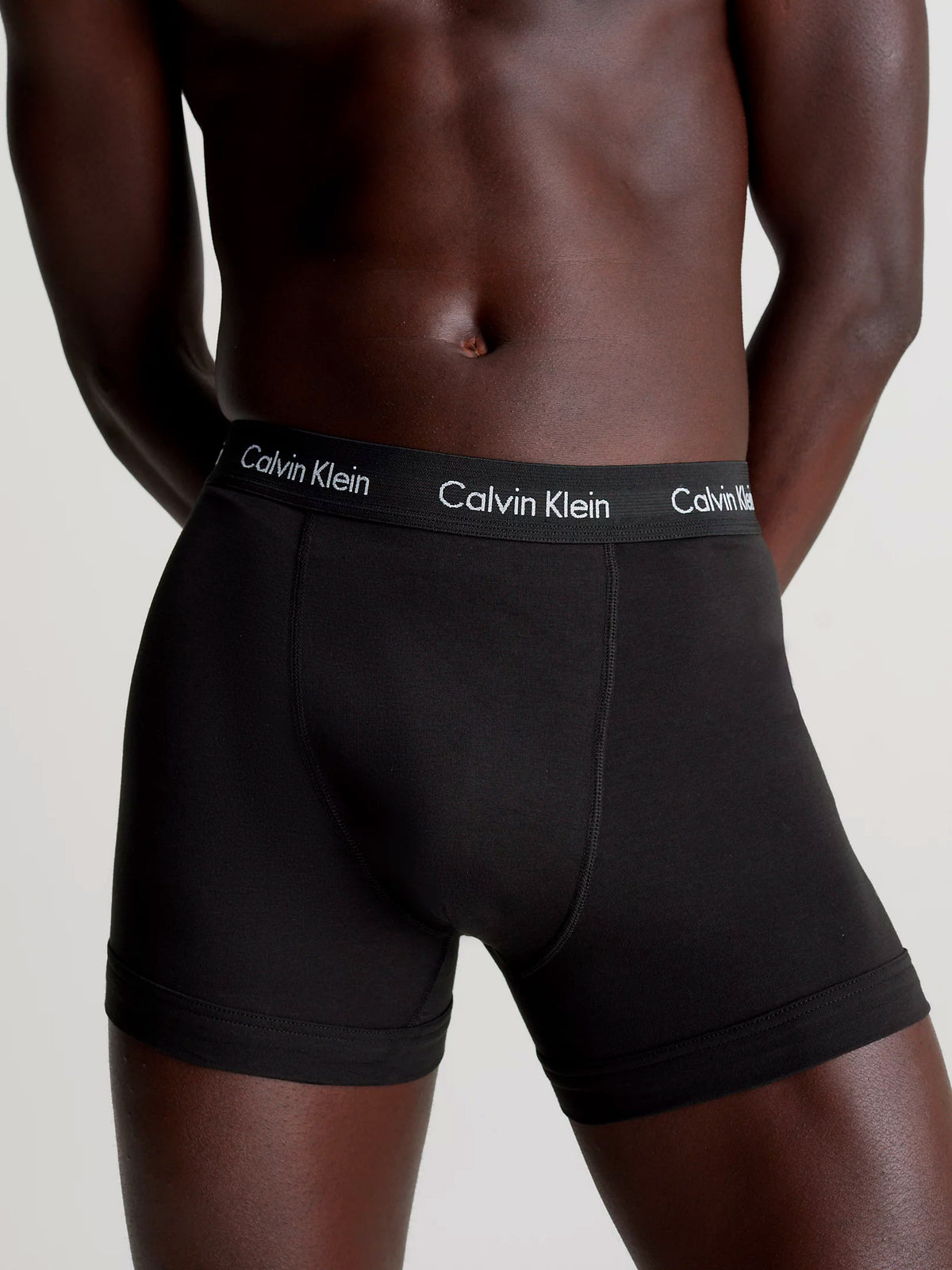 Calvin Klein Mens Classic Stretch Boxer Shorts/ Trunks (3-Pack), 02, U2662G-Ss22, Black/Capri Rose/Ocean Depths