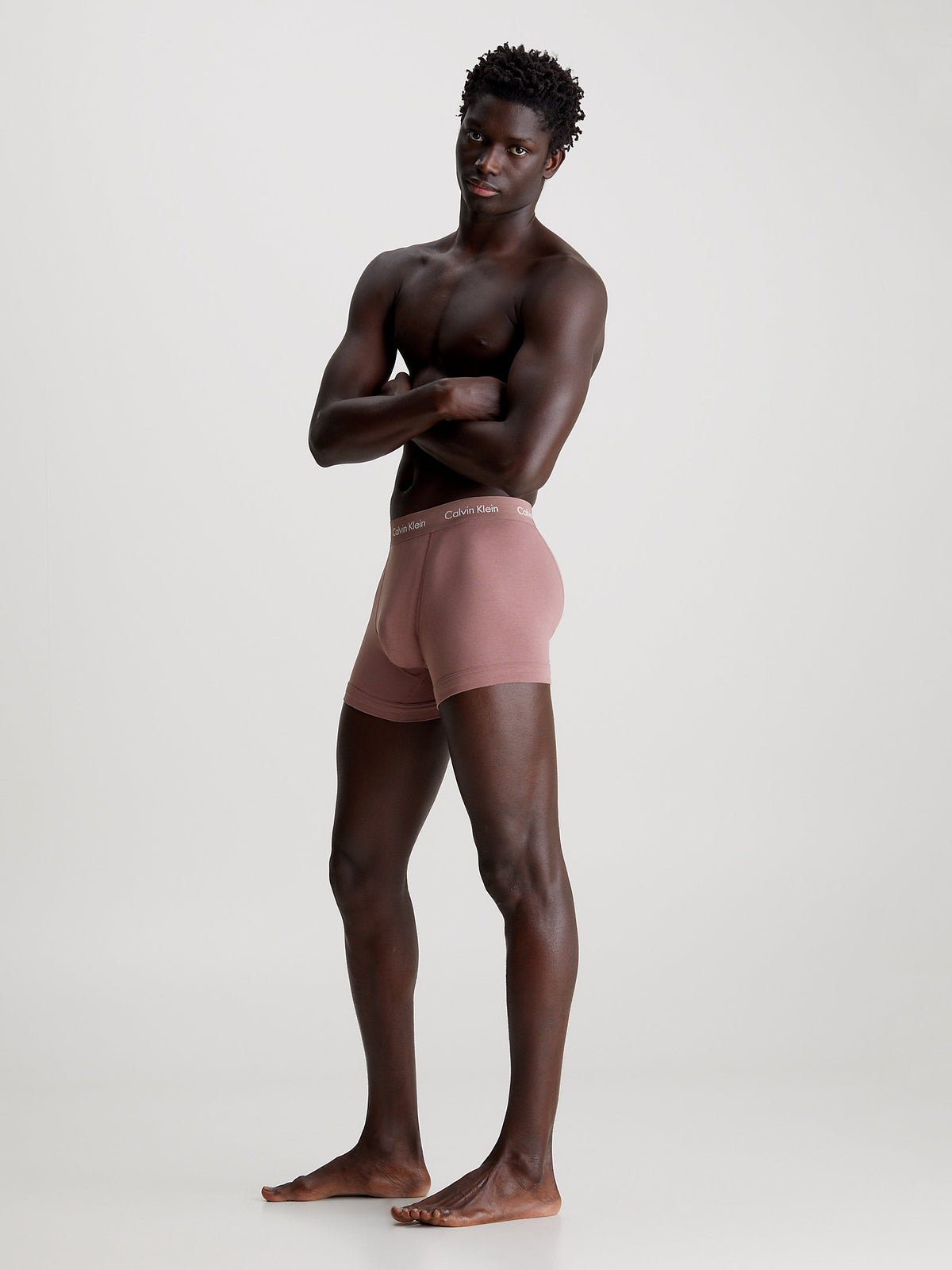 Calvin Klein Mens Classic Stretch Boxer Shorts/ Trunks (3-Pack), 05, U2662G-Ss22, Black/Capri Rose/Ocean Depths