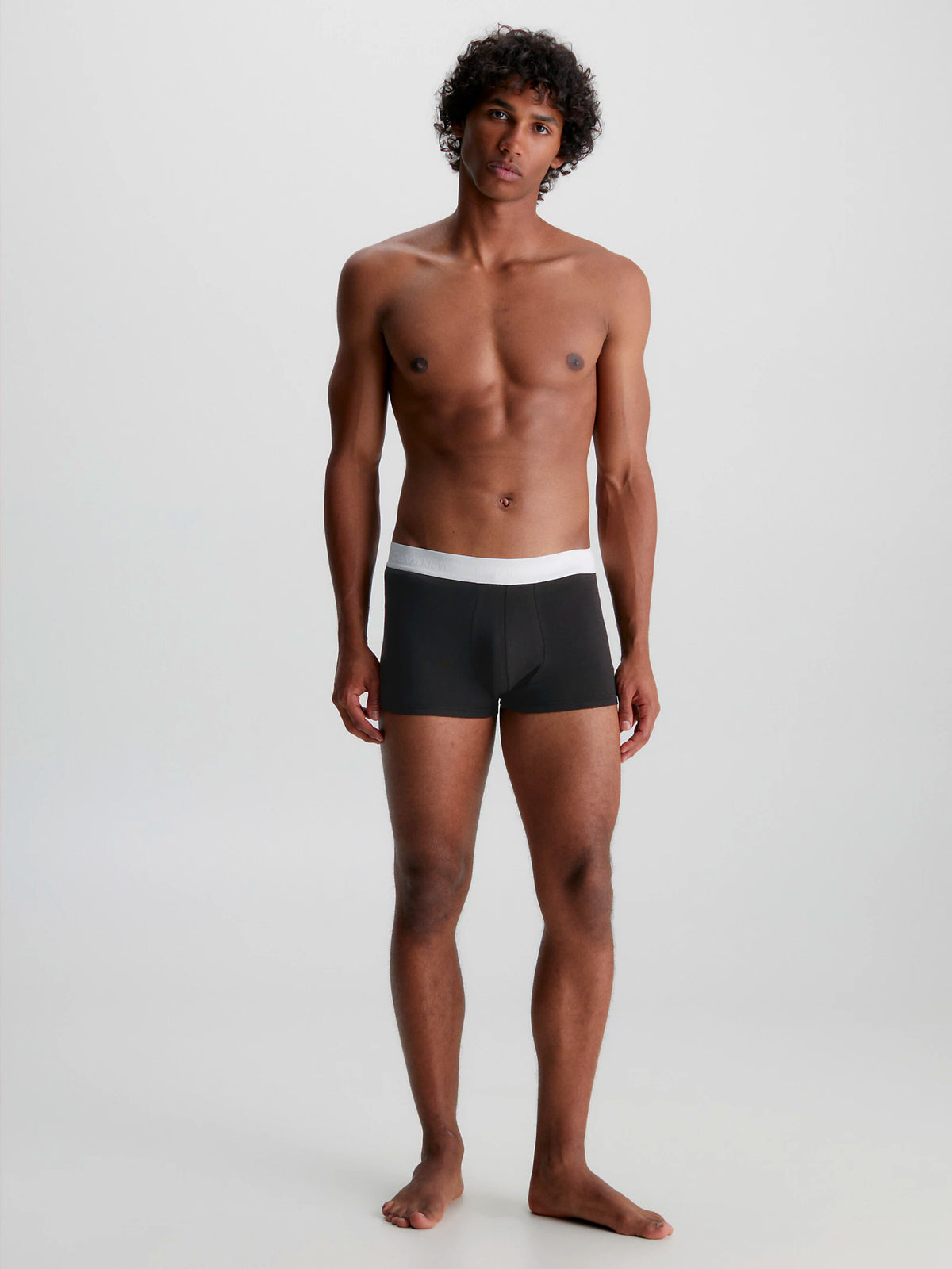 Mens Calvin Klein Boxer Shorts Low Rise Trunks 3 Pack, 05, U2664G, B- PTM GRY, SPC BLU, VPRS GRY WBS