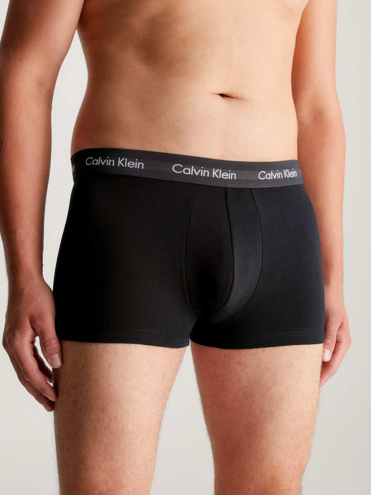 Mens Calvin Klein Boxer Shorts Low Rise Trunks 3 Pack, 03, U2664G, B- White, TWNY Port, Porpoise Logos