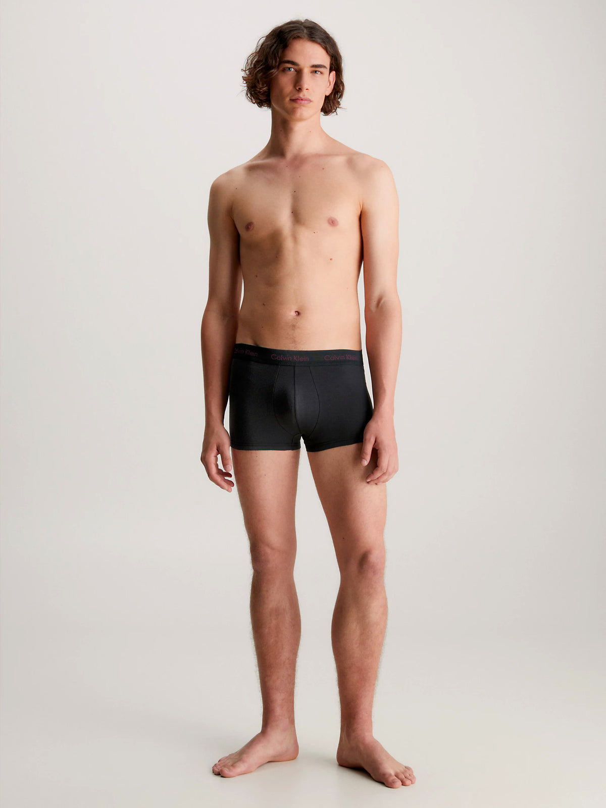 Mens Calvin Klein Boxer Shorts Low Rise Trunks 3 Pack, 06, U2664G, B- White, TWNY Port, Porpoise Logos