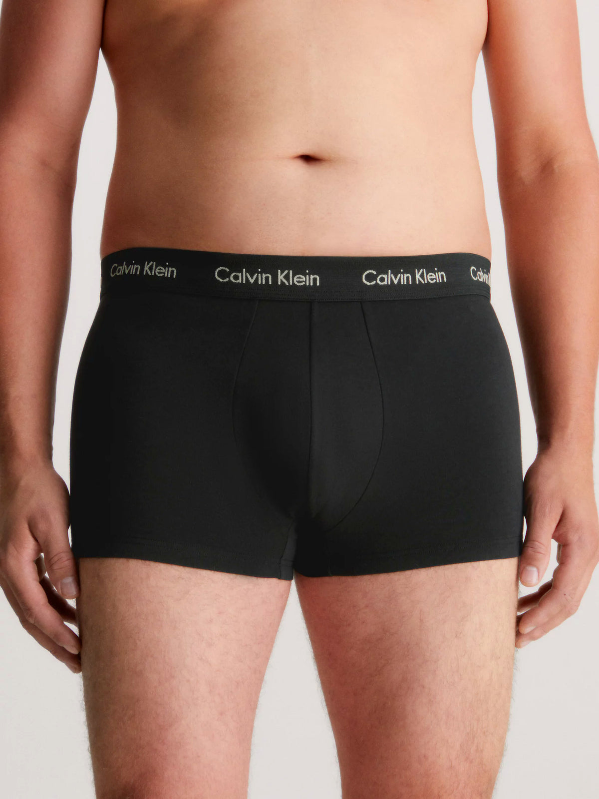 Mens Calvin Klein Boxer Shorts Low Rise Trunks 3 Pack, 03, U2664G, B- Eclyps, Mcca Orange, OLV Brnch LG
