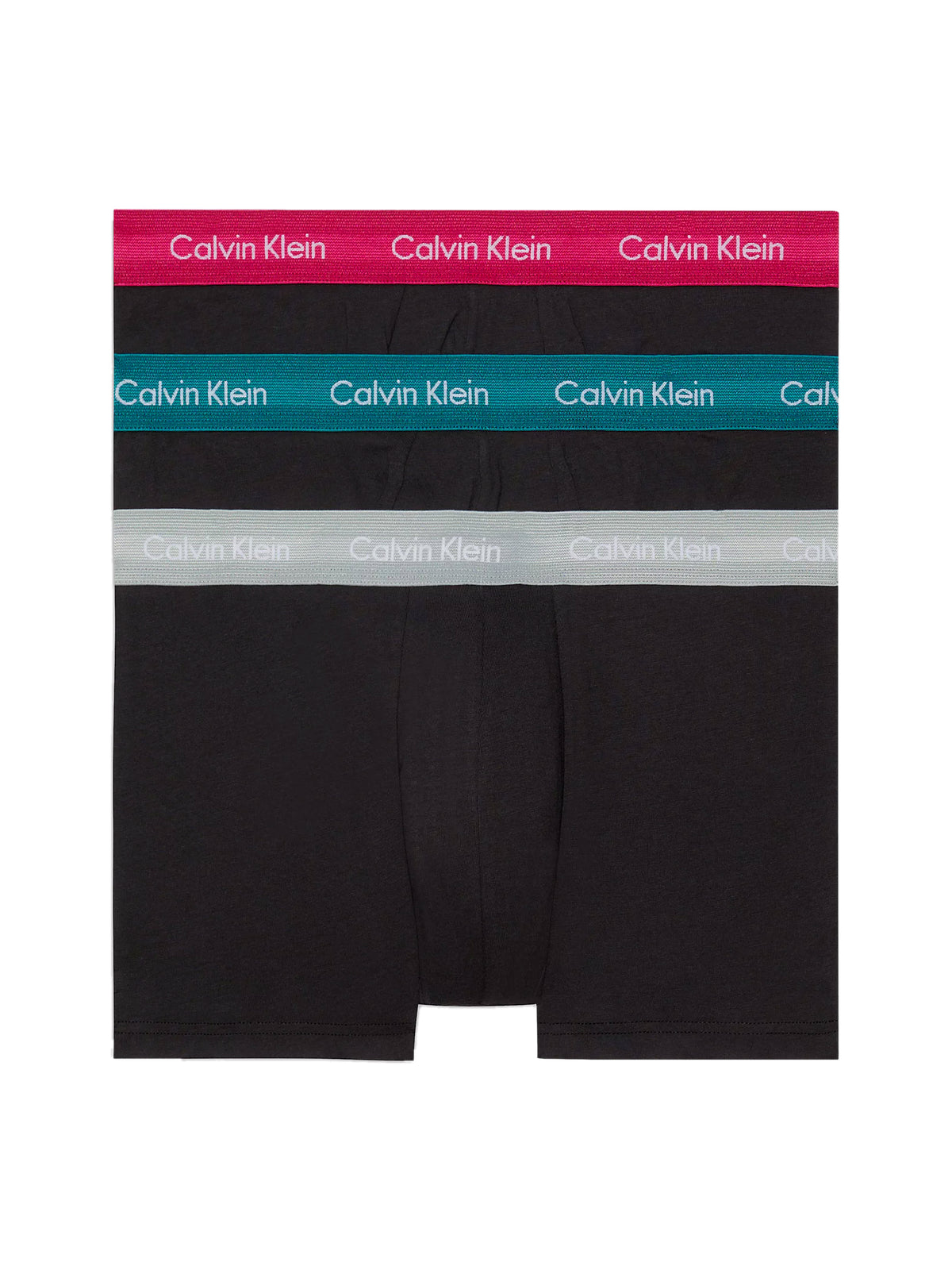 Mens Calvin Klein Boxer Shorts Low Rise Trunks 3 Pack, 01, U2664G, B- Gry Htr/Chesapeake Bay/Jwl Wbs