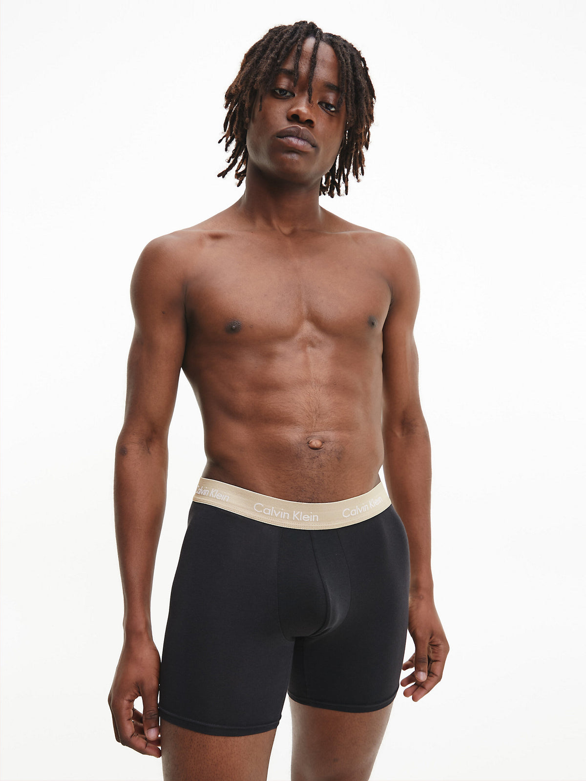 Calvin Klein Mens Boxer Briefs - Classic Fit (3-Pack), 06, Nb1770A, B-Shoreline/ Clem/ Travertine Wb