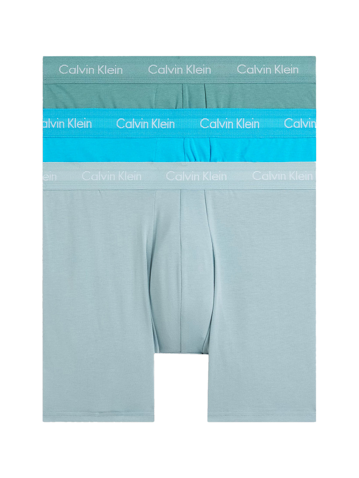 Calvin Klein Mens Boxer Briefs - Classic Fit (3-Pack), 01, Nb1770A, Vivid Blue/Arona/Sagebush Green