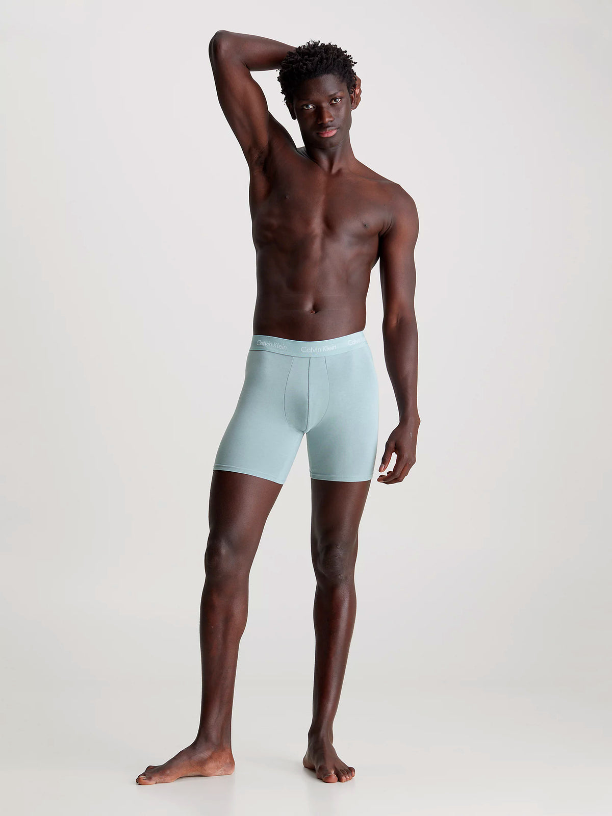 Calvin Klein Mens Boxer Briefs - Classic Fit (3-Pack), 05, Nb1770A, Vivid Blue/Arona/Sagebush Green