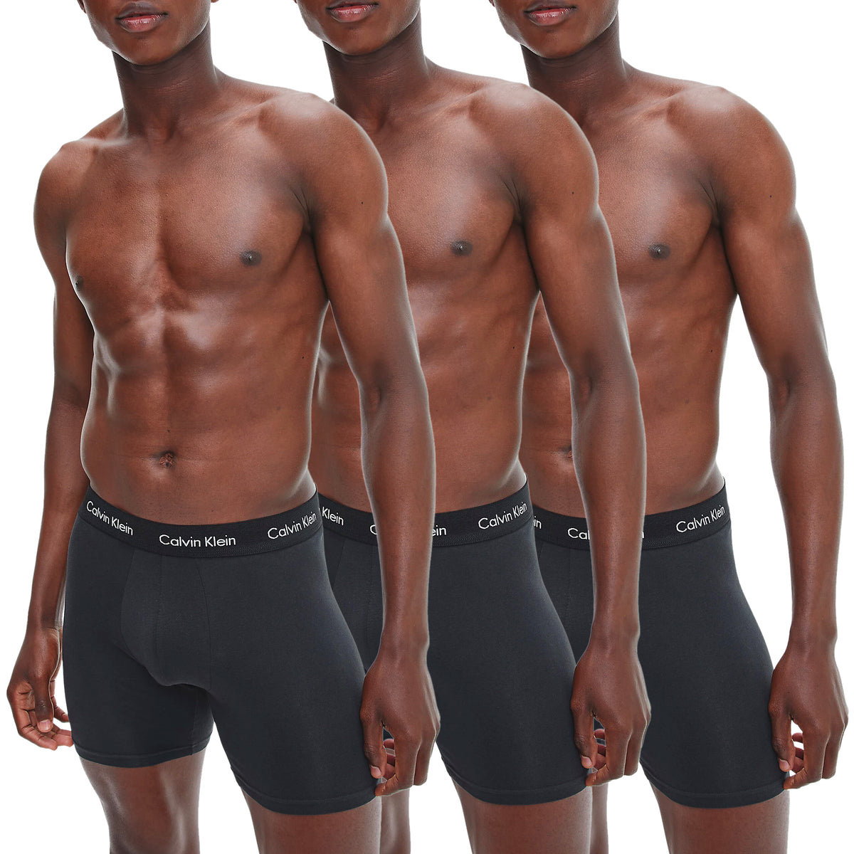 Calvin Klein Mens Boxer Briefs - Classic Fit (3-Pack), 01, Nb1770A, Black/Black/Black