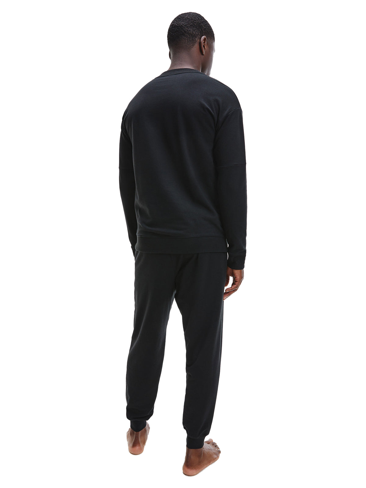Calvin Klein Mens Lounge Crew Neck Sweatshirt - Modern Structure, 03, 000Nm2172E, Black