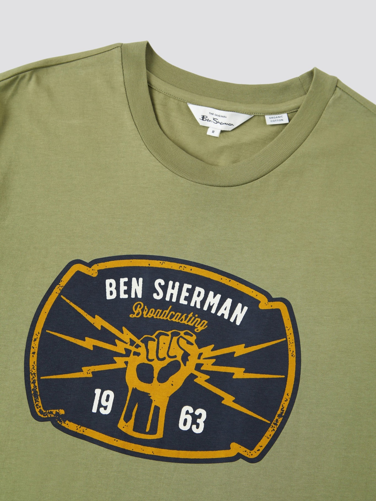Ben Sherman Mens Broadcasting Power T-Shirt, 06, 71371, Loden