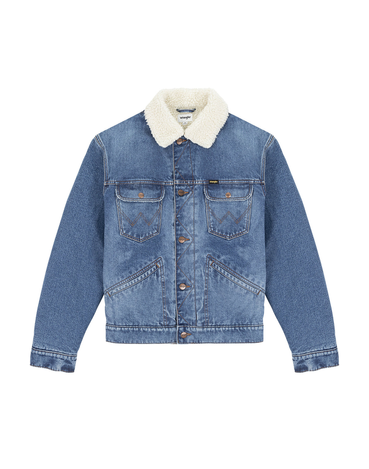 Wrangler Mens 124MJ Sherpa Lined Denim Jacket – Eon Clothing