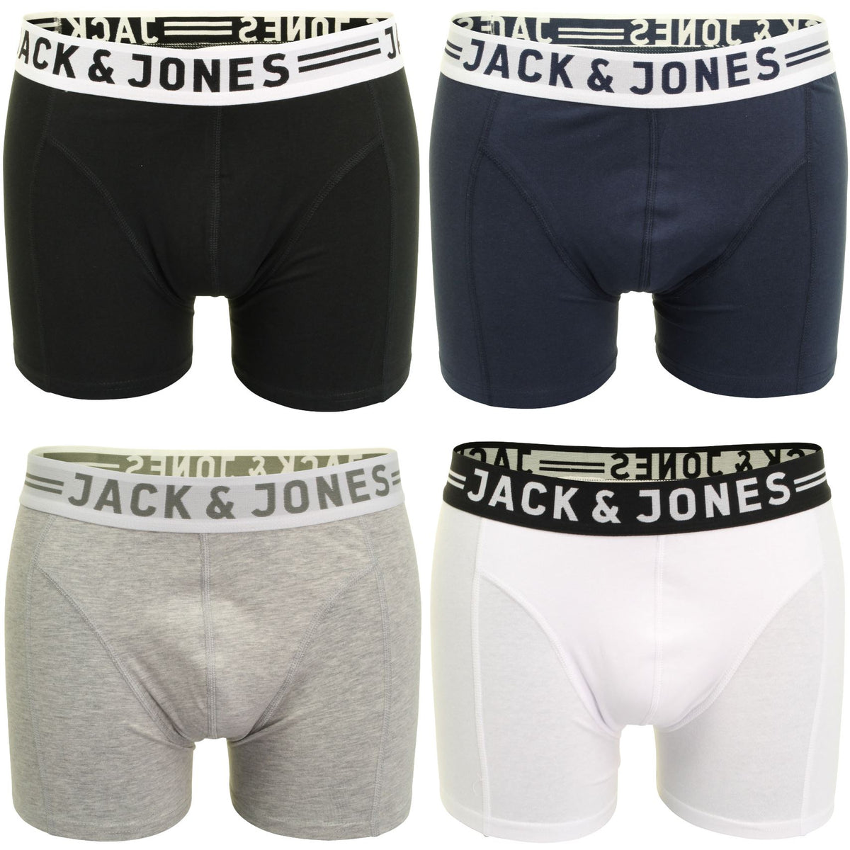 Jack & Jones 'Sense' Mens Boxer Shorts/ Trunks, 01, 12075392