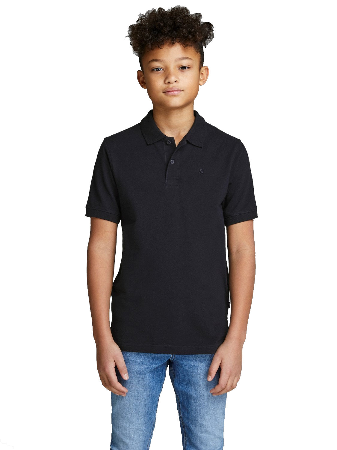 Jack & Jones Boys 'JJEBASIC ' Polo Shirt, 03, 12148414, Navy Blazer
