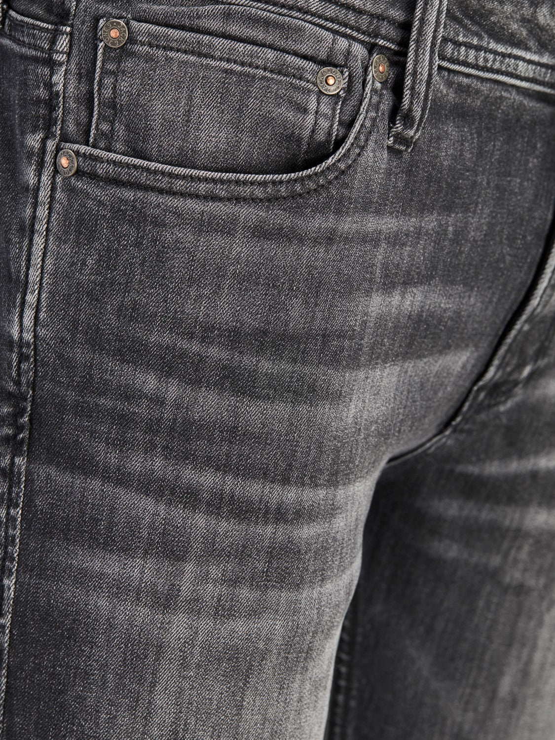 Jack & Jones 'Glenn' Slim Fit Jeans, 03, 12152346, Black Wash Denim