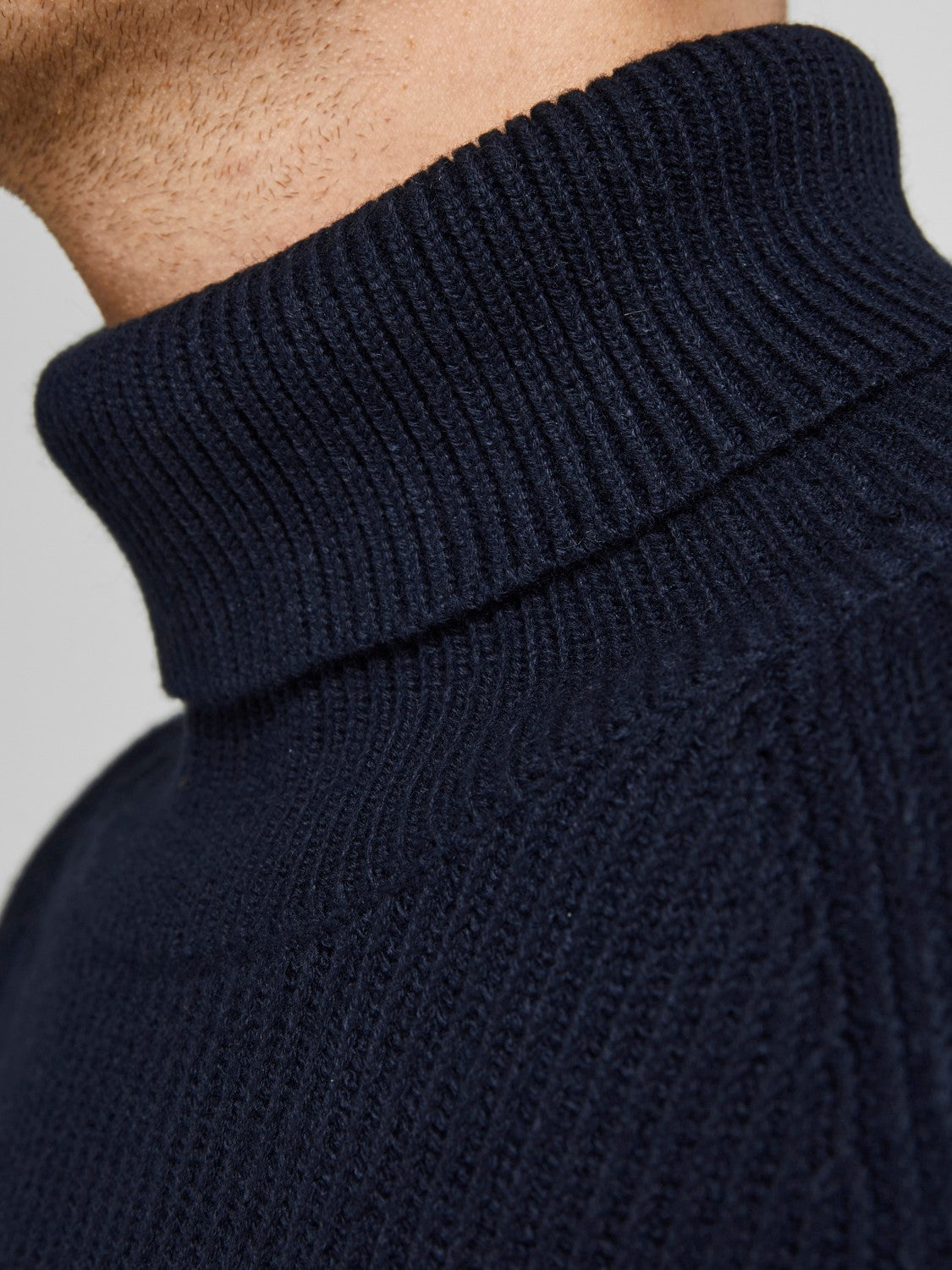 Jack & Jones Mens 'JJ Pannel' Knit Roll Neck Jumper – Eon Clothing