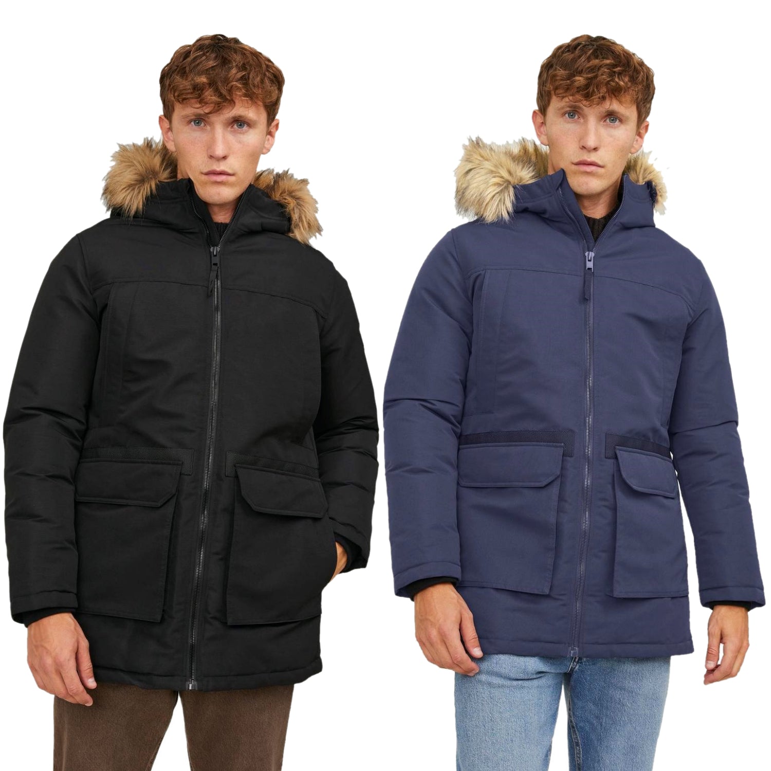 Jack and jones parka on sale mens