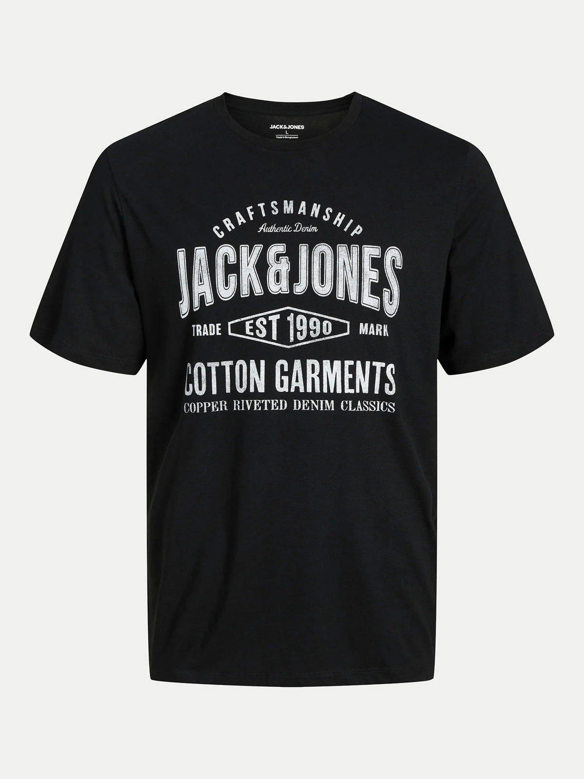 JACK & JONES Heren Jjepaulos Tee Ss Crew Neck Noos Pls T-shirt, denim blue, 4XL JACK & JONES Heren Jjepaulos Tee Ss Crew Neck Noos Pls T-shirt, denim blue, 4XL
