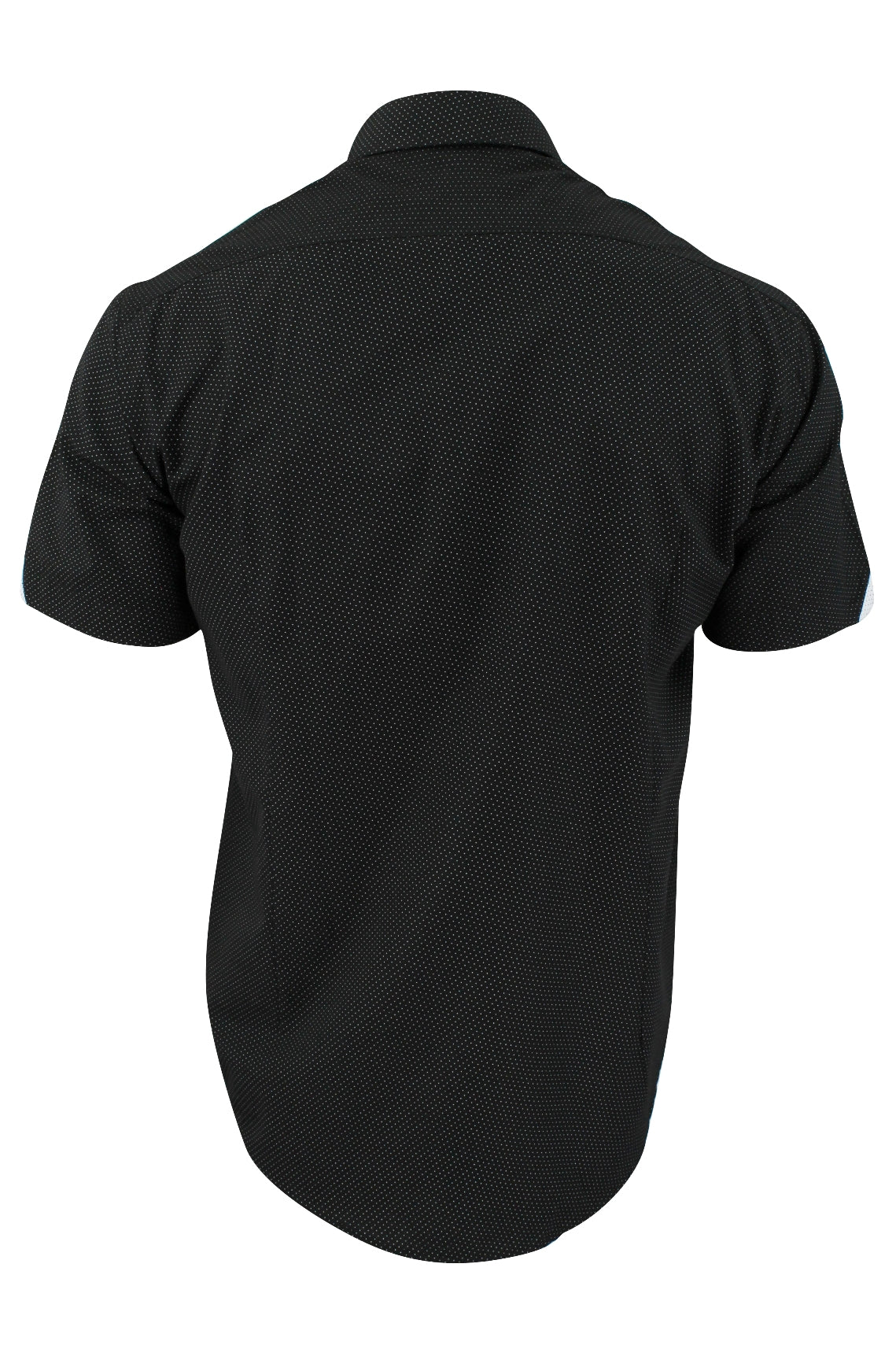 Xact "Mini Polka Dot" Short Sleeved Shirt, 03, K_1510120, Black