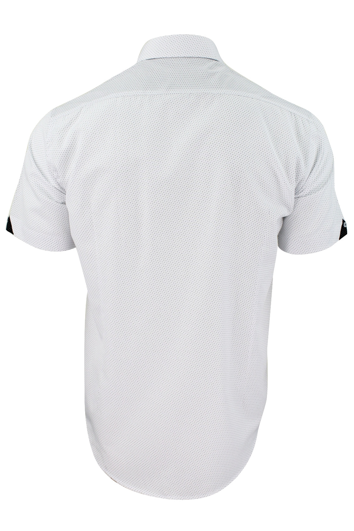 Xact "Mini Polka Dot" Short Sleeved Shirt, 03, K_1510120, White
