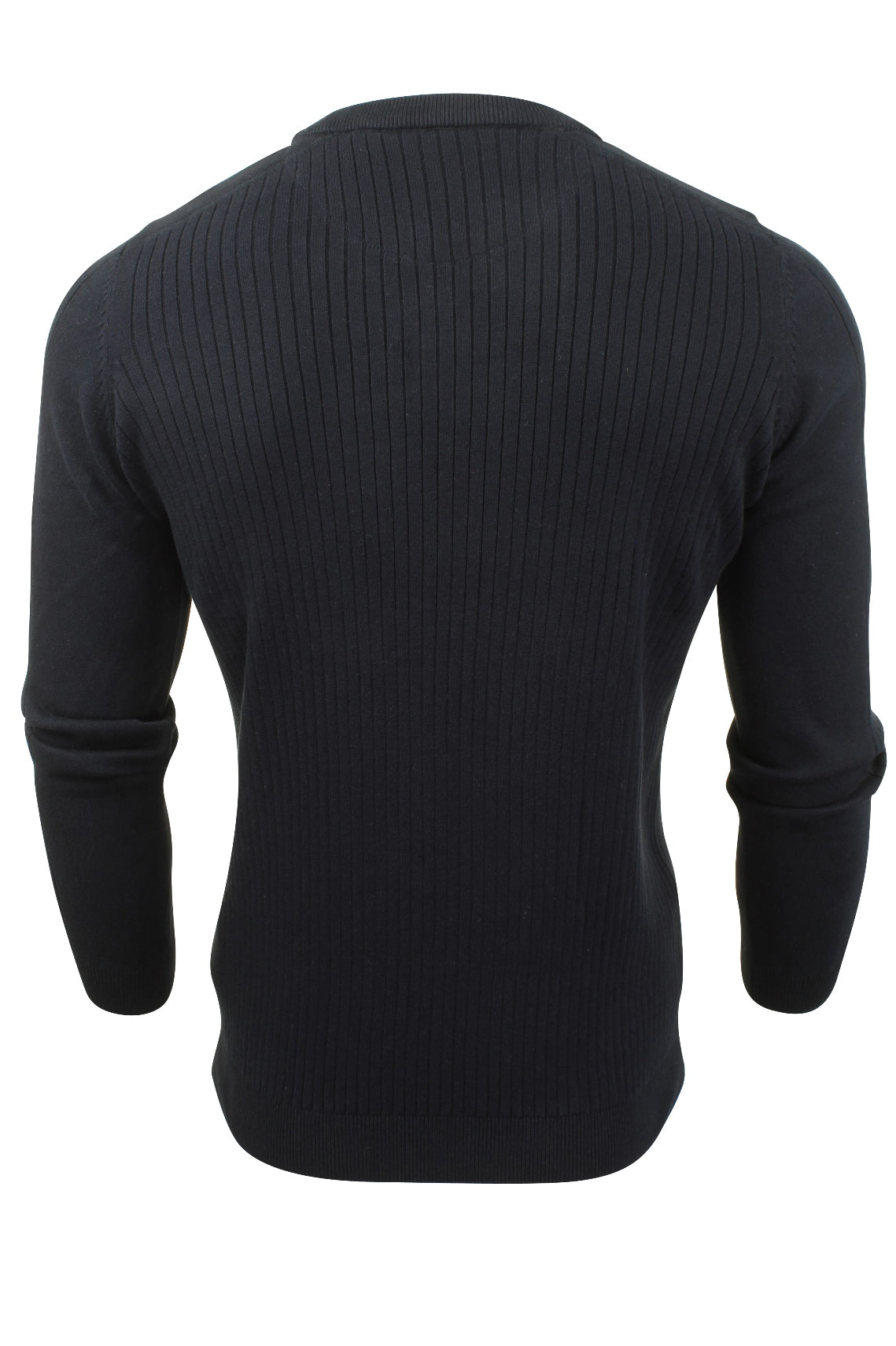 Mens Dissident Ribbed Jumper with Mock T Shirt, 03, 1A9368, Dark Navy