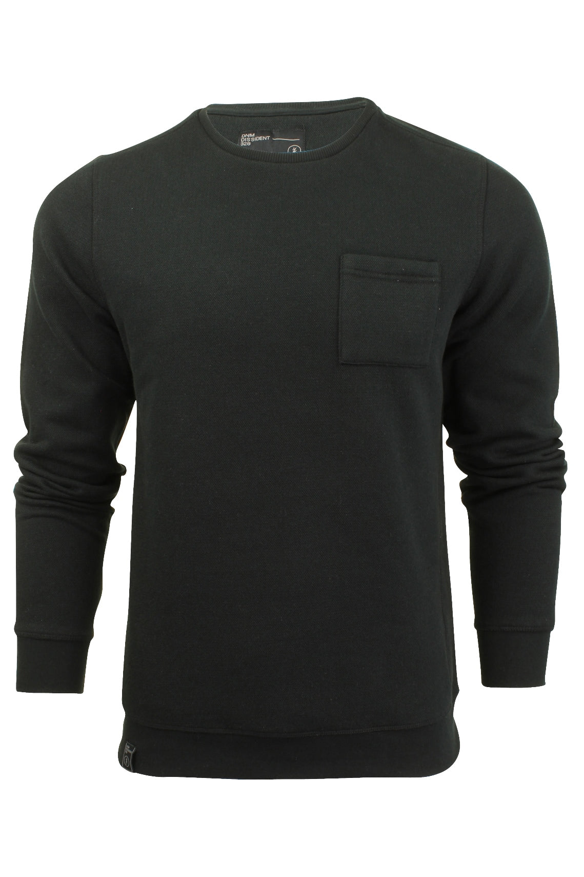 Mens Jumper Cotton Mix Fashion Sweater Jumper by Dissident (Black, L), 01, 1D8189, Black
