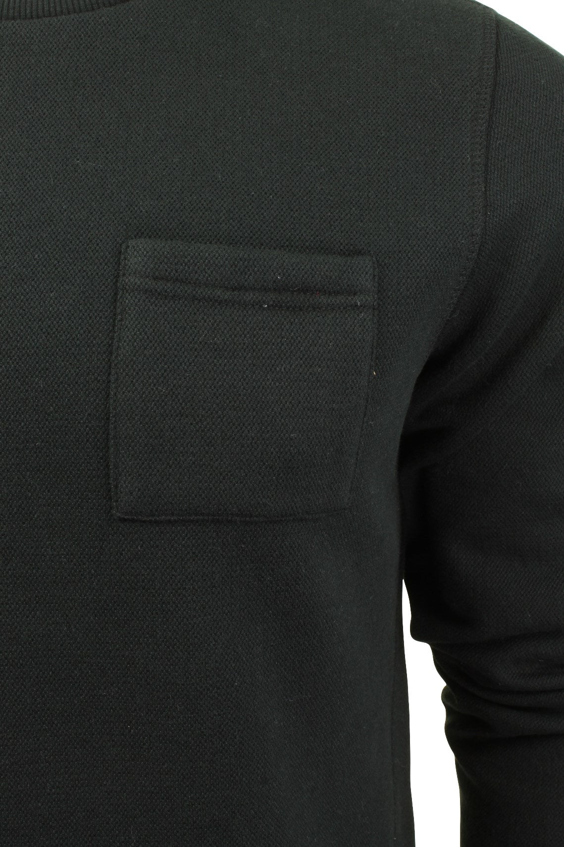 Mens Jumper Cotton Mix Fashion Sweater Jumper by Dissident (Black, L), 02, 1D8189, Black