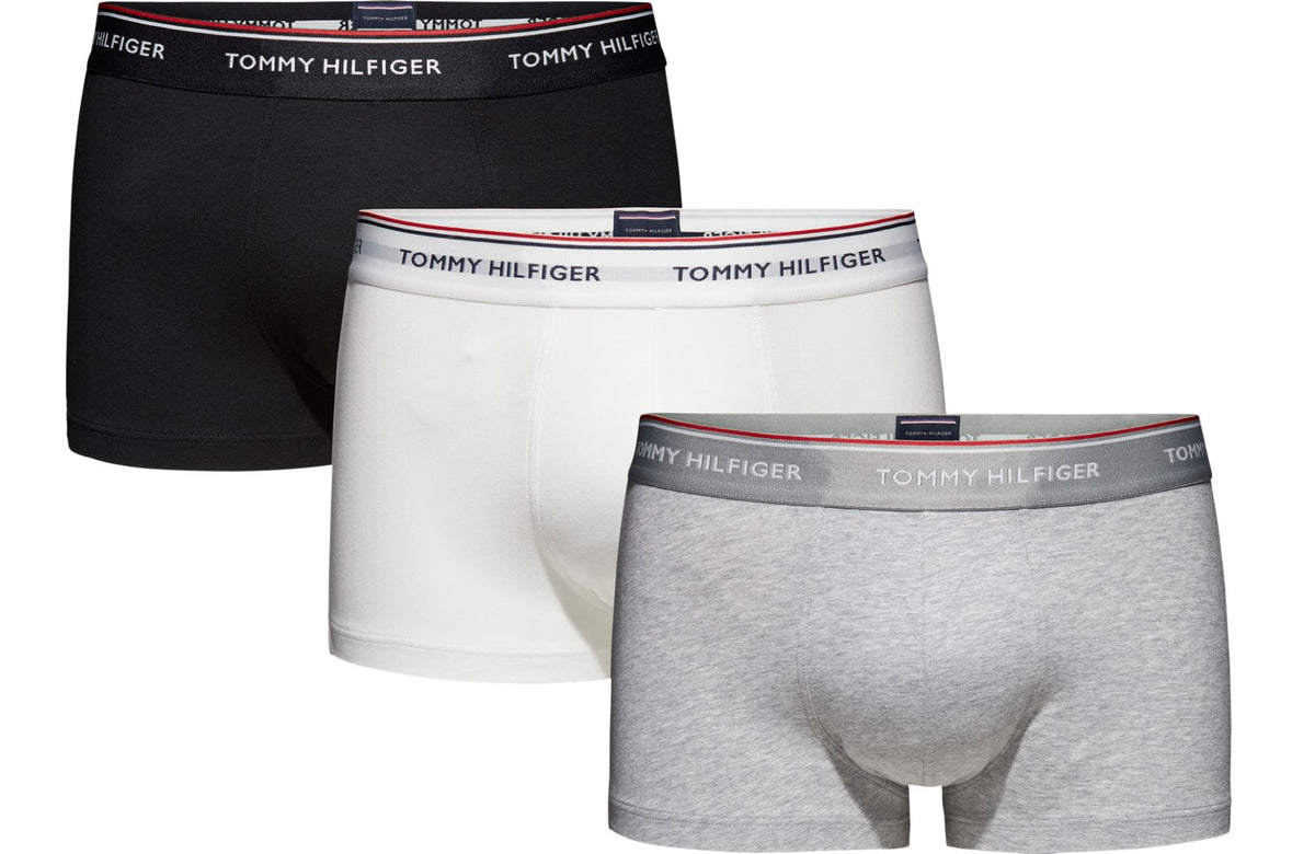 Mens Low Rise Boxer Shorts by Tommy Hilfiger - Premium Essentials (3 Pack), 01, 1U87903841