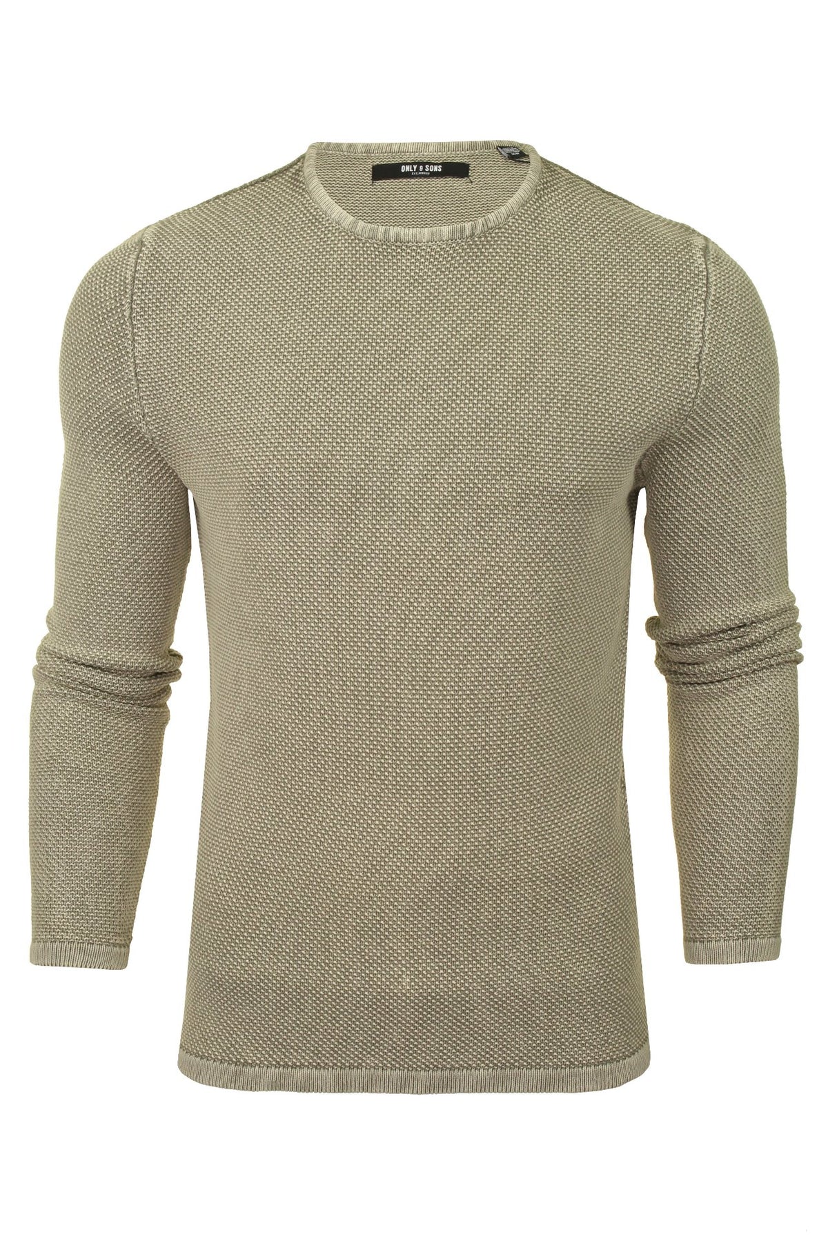 Only & Sons Mens Crew Neck Knit Jumper 'ONSHUGH' (Griffin, XL), 01, 22007422, Griffin