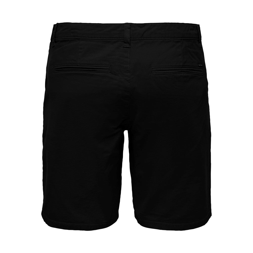 Only & Sons Mens Cam Chino Shorts (Black, 28), 02, 22014978, Black