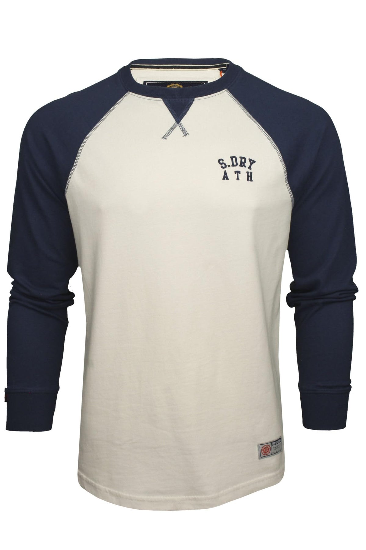 Superdry Mens 'Vintage Athletic Baseball Top' Long Sleeve T-Shirt