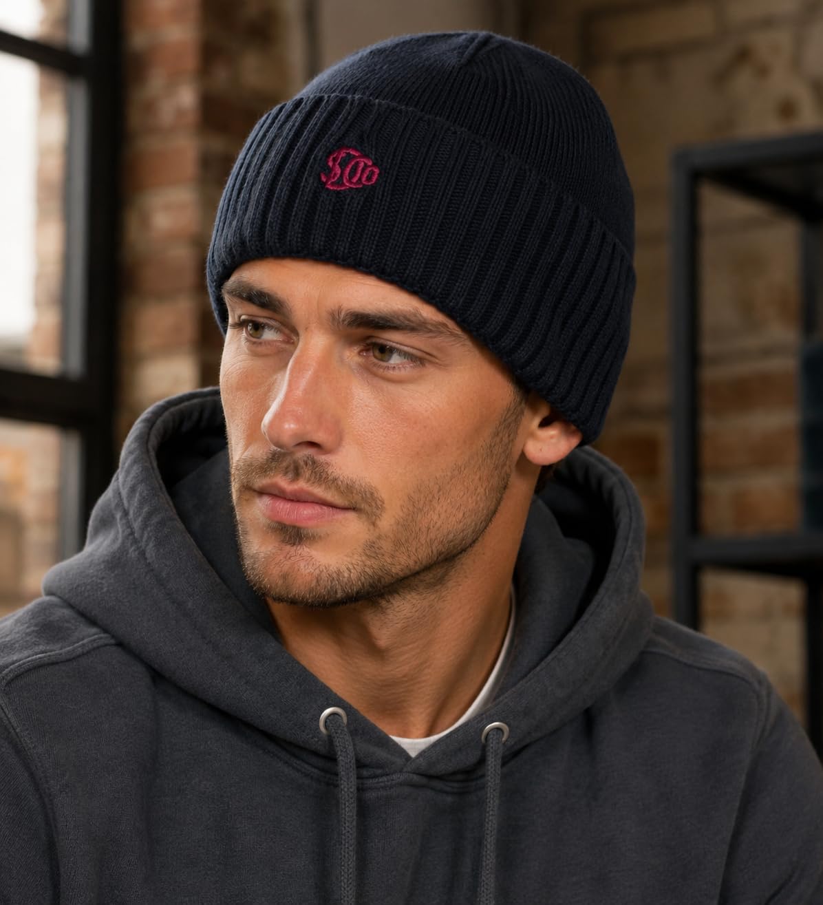 Superdry Mens Essential Logo Knitted Beanie Hat