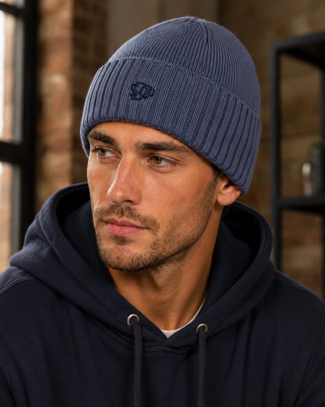 Superdry Mens Essential Logo Knitted Beanie Hat