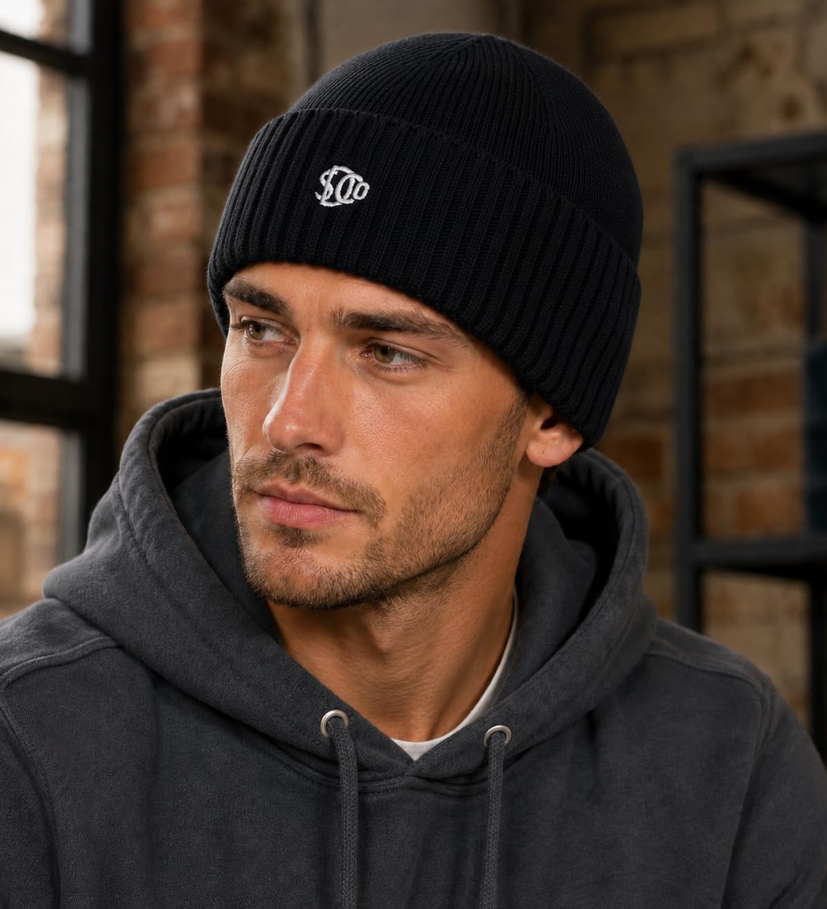 Superdry Mens Essential Logo Knitted Beanie Hat