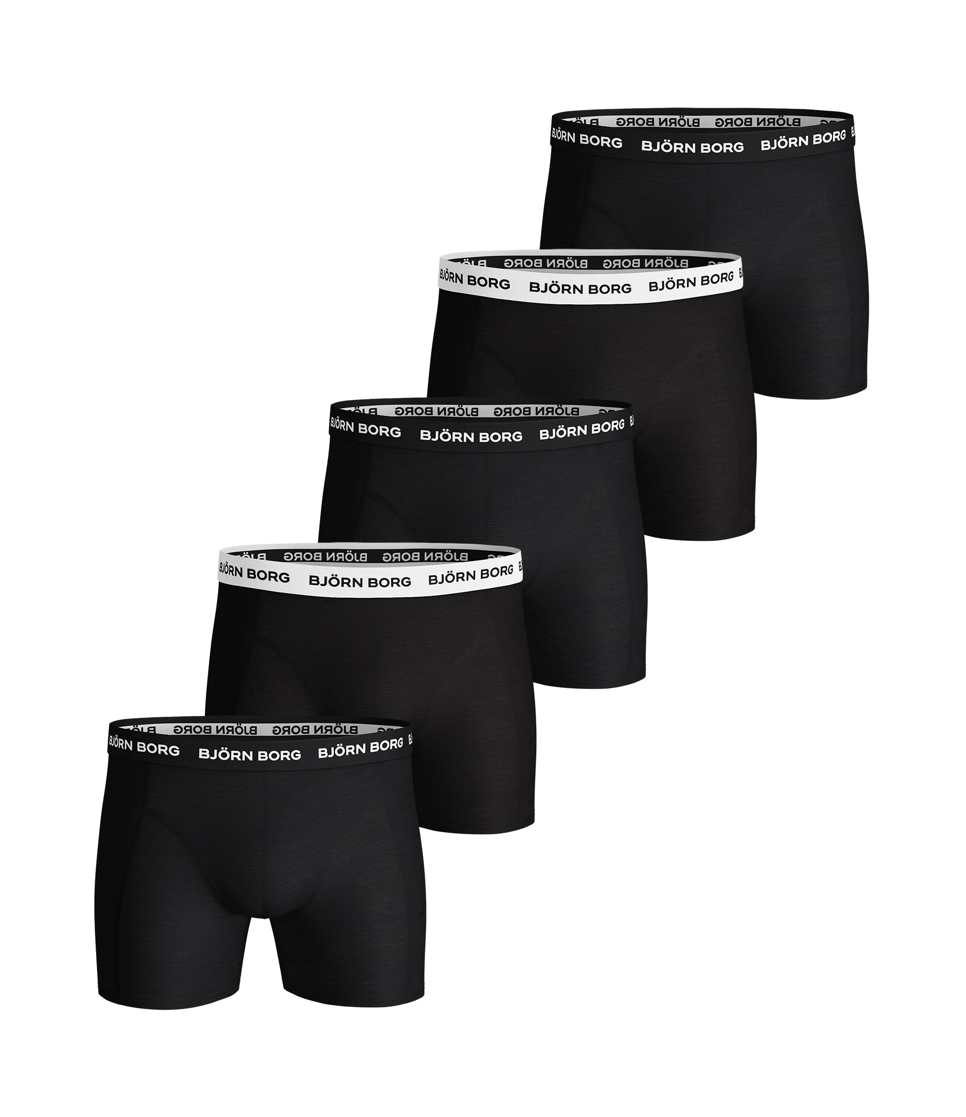 Mens Bjorn Borg For Him Cotton Stretch Boxer Shorts 5 Pack Eon Clothing