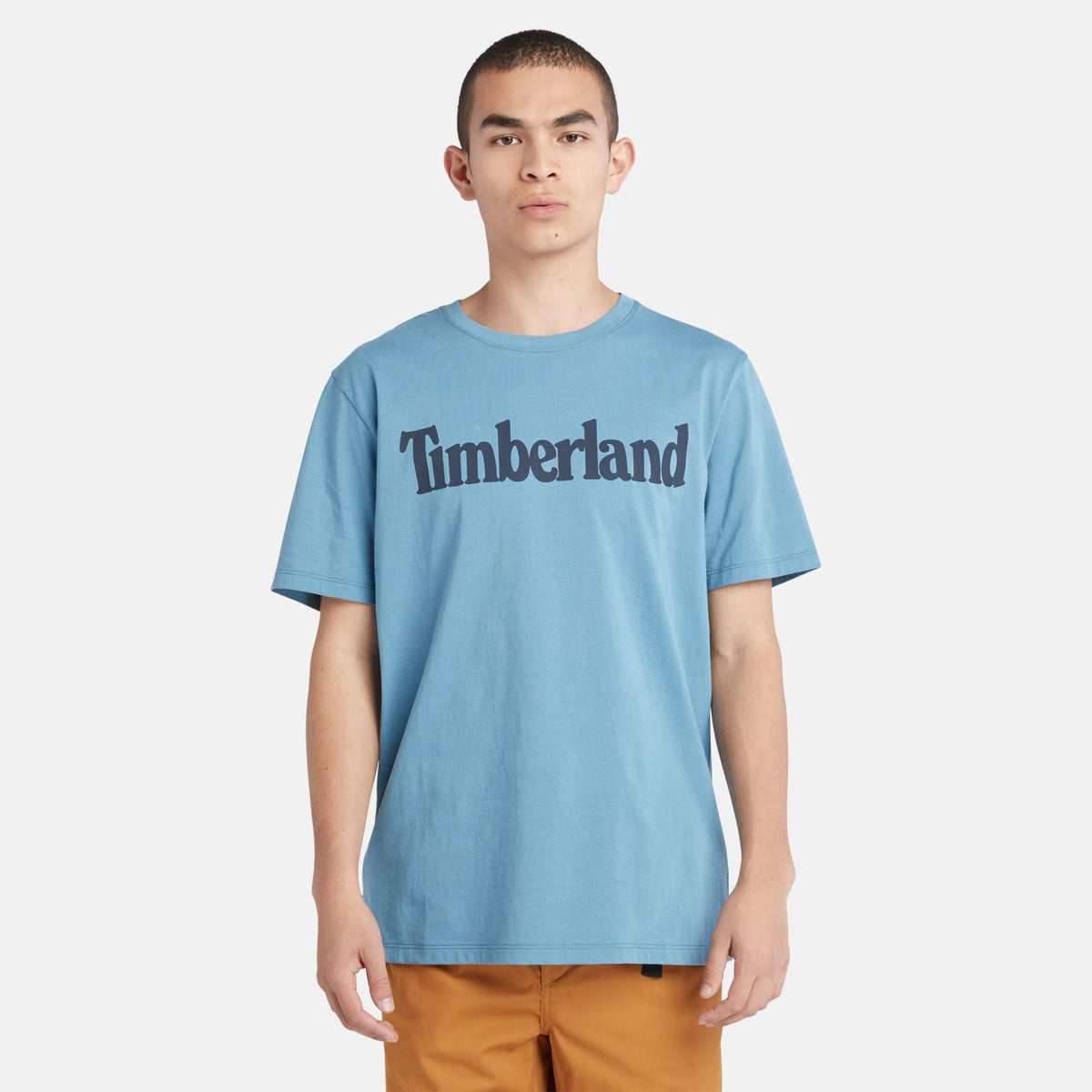 Timberland Mens Jersey T-Shirt 'Kennebec River Linea Tee', 04, Tb0A2C31, Captain's Blue
