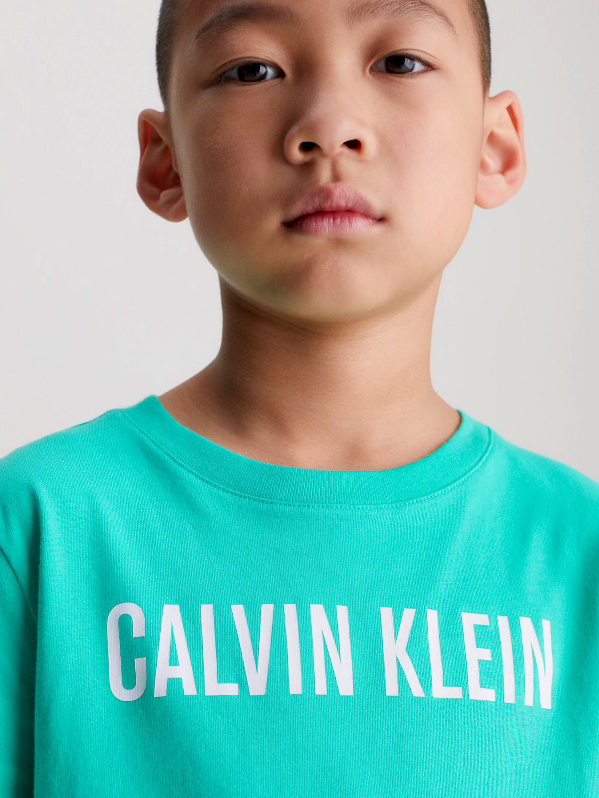 Calvin Klein Boys Intense Power T-Shirt - 2 Pack, 06, B70B700431, Lightteal/ W/ Boldblue