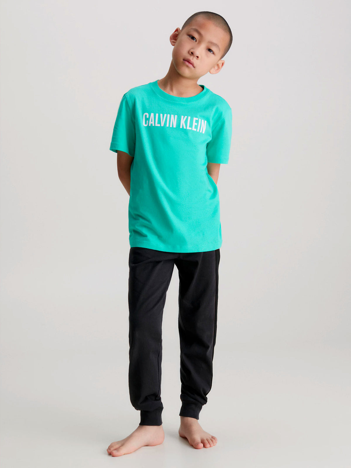 Calvin Klein Boys Intense Power T-Shirt - 2 Pack, 07, B70B700431, Lightteal/ W/ Boldblue
