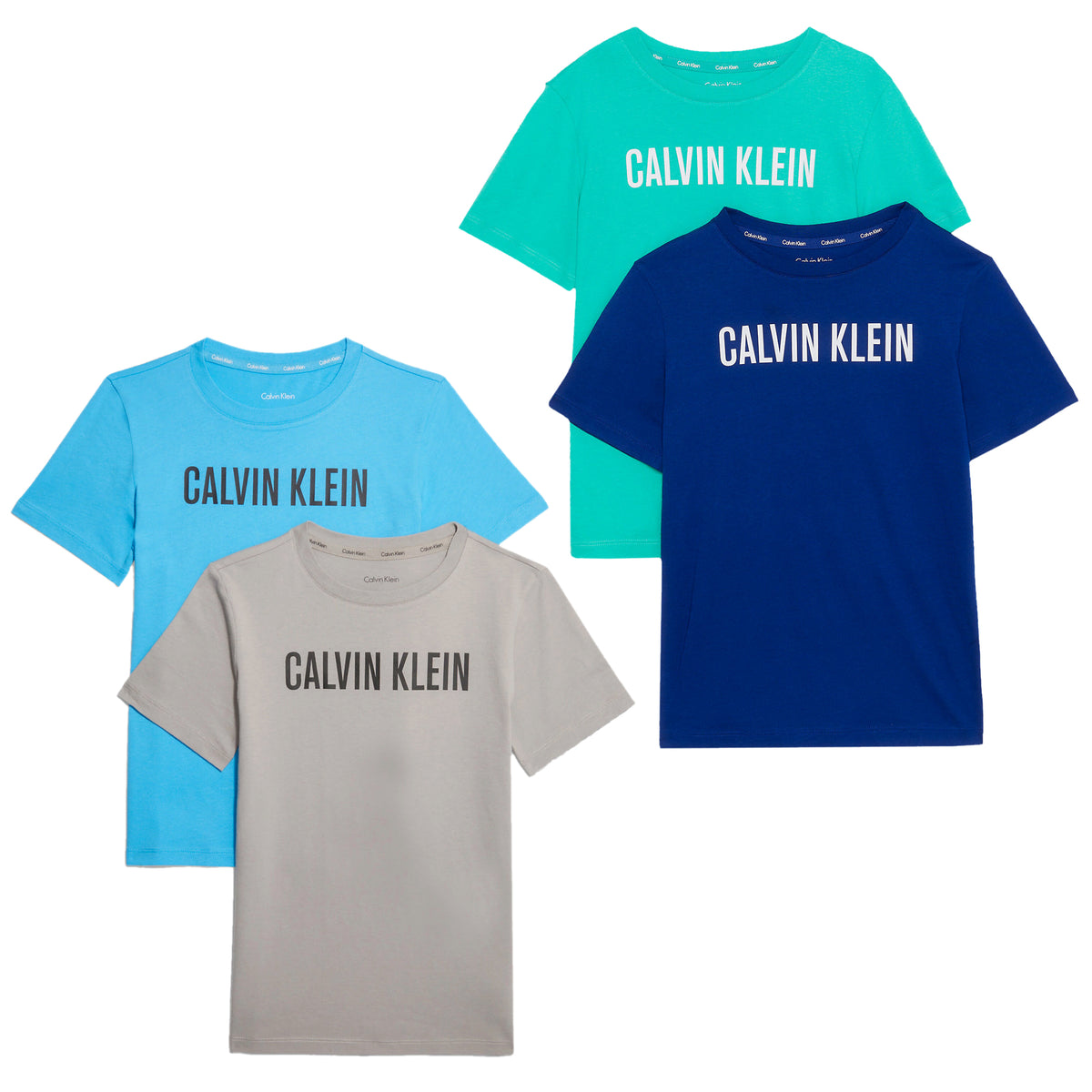 Calvin Klein Boys Intense Power T-Shirt - 2 Pack, 01, B70B700431