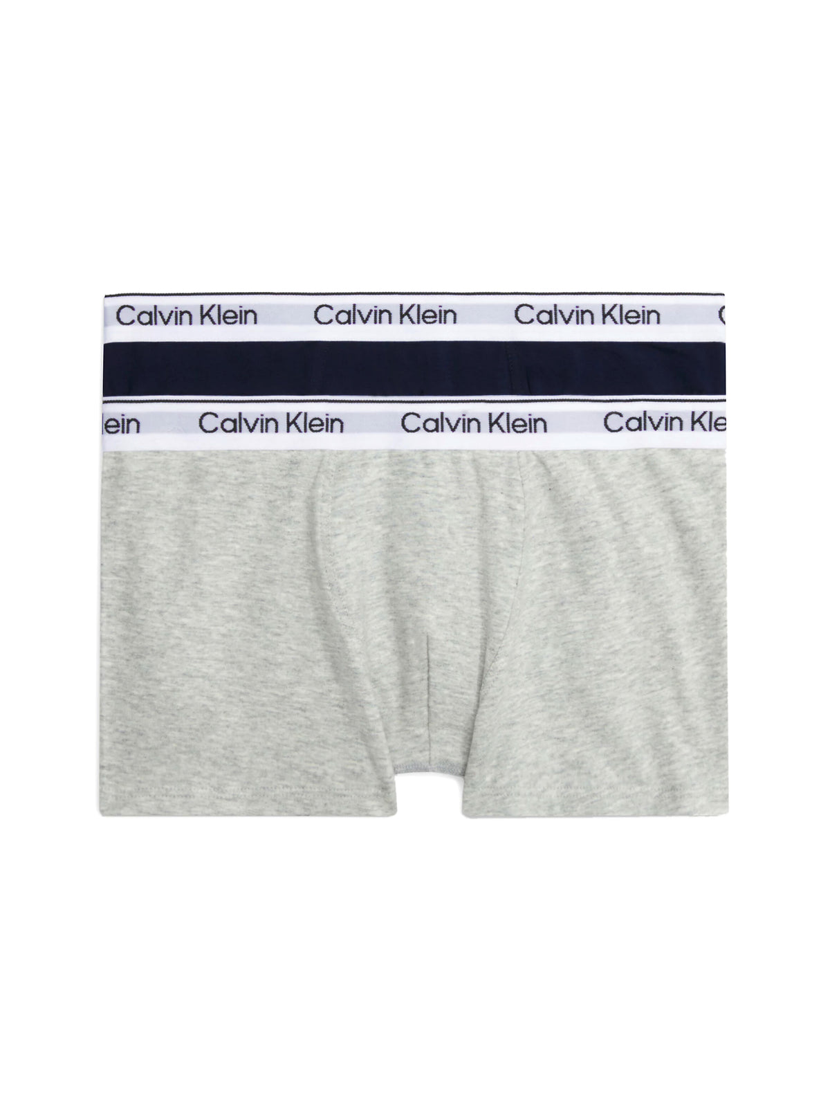Calvin Klein Boys 'Modern Cotton' Boxer Trunks - 2-Pack, 01, B70B700449, Greyheather/Navyiris
