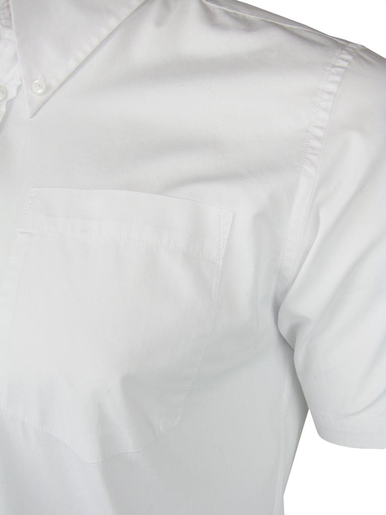 Mens Merc London 'BAXTER' Short Sleeved Shirt, 02, BAXTER, White
