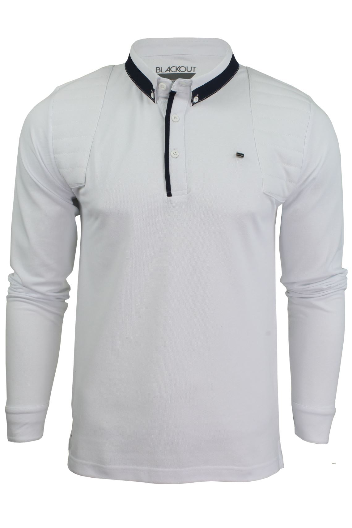 Mens Short Sleeved Polo Shirt from the Blackout Collection by Voi Jeans, 01, Dubb, Cole - White