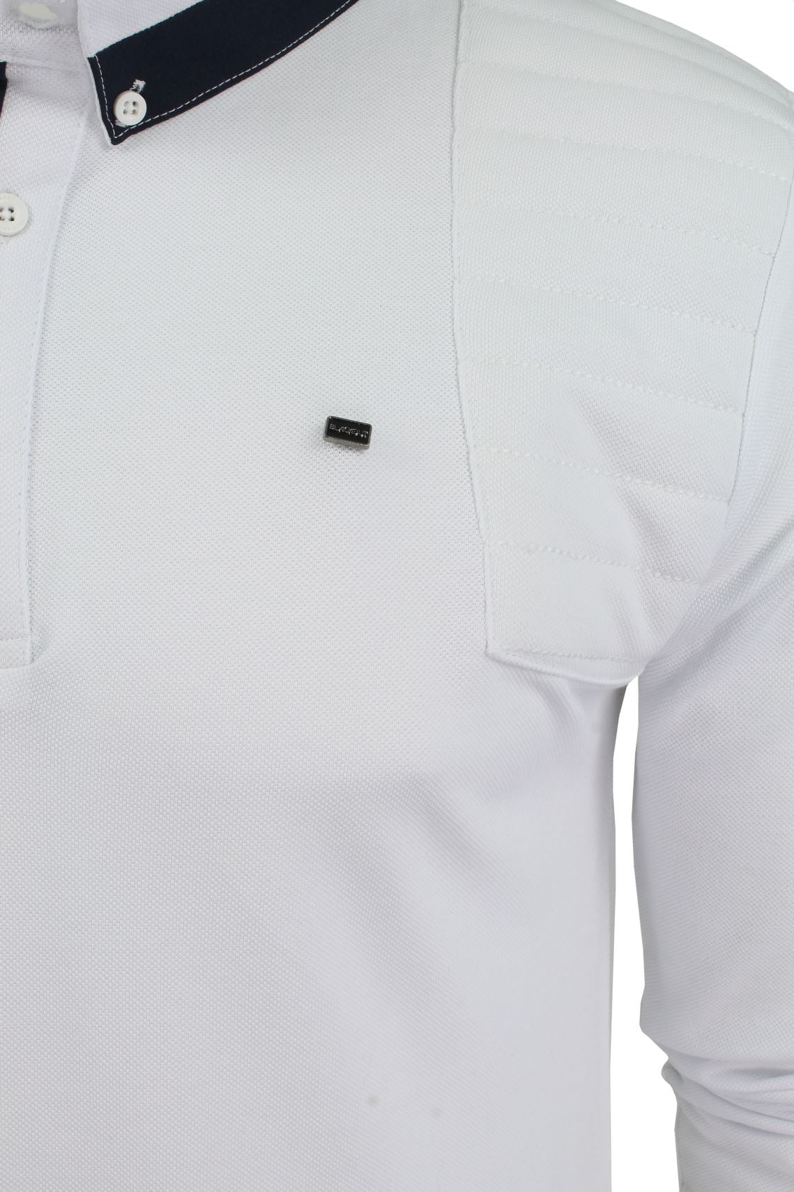 Mens Short Sleeved Polo Shirt from the Blackout Collection by Voi Jeans, 02, Dubb, Cole - White