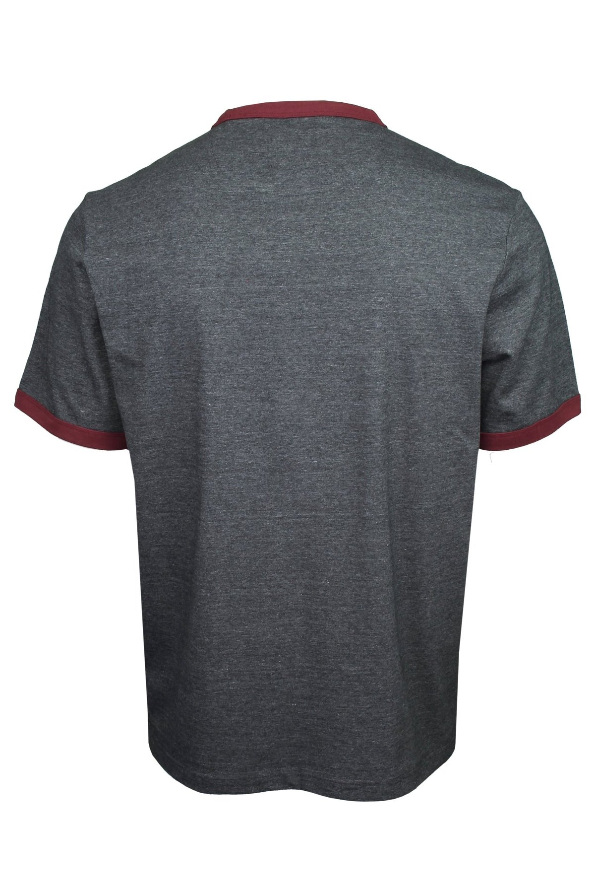 Farah Mens Ringer Short Sleeve T-Shirt, 03, F4Kfd041, Farah Grey Marl