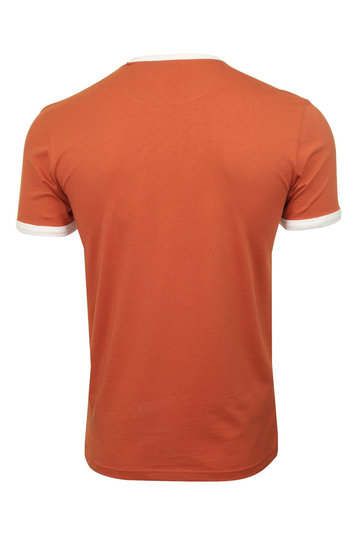 Farah Mens Crew Neck T-Shirt 'Groves Ringer Tee' - Short Sleeved, 03, F4KS60H9GP, Jalapeno