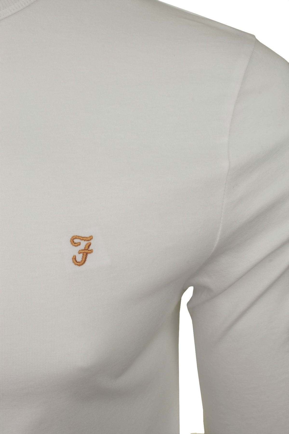 Farah Mens 'Worthington' Long Sleeved T-Shirt, 02, F4Ksb057, White