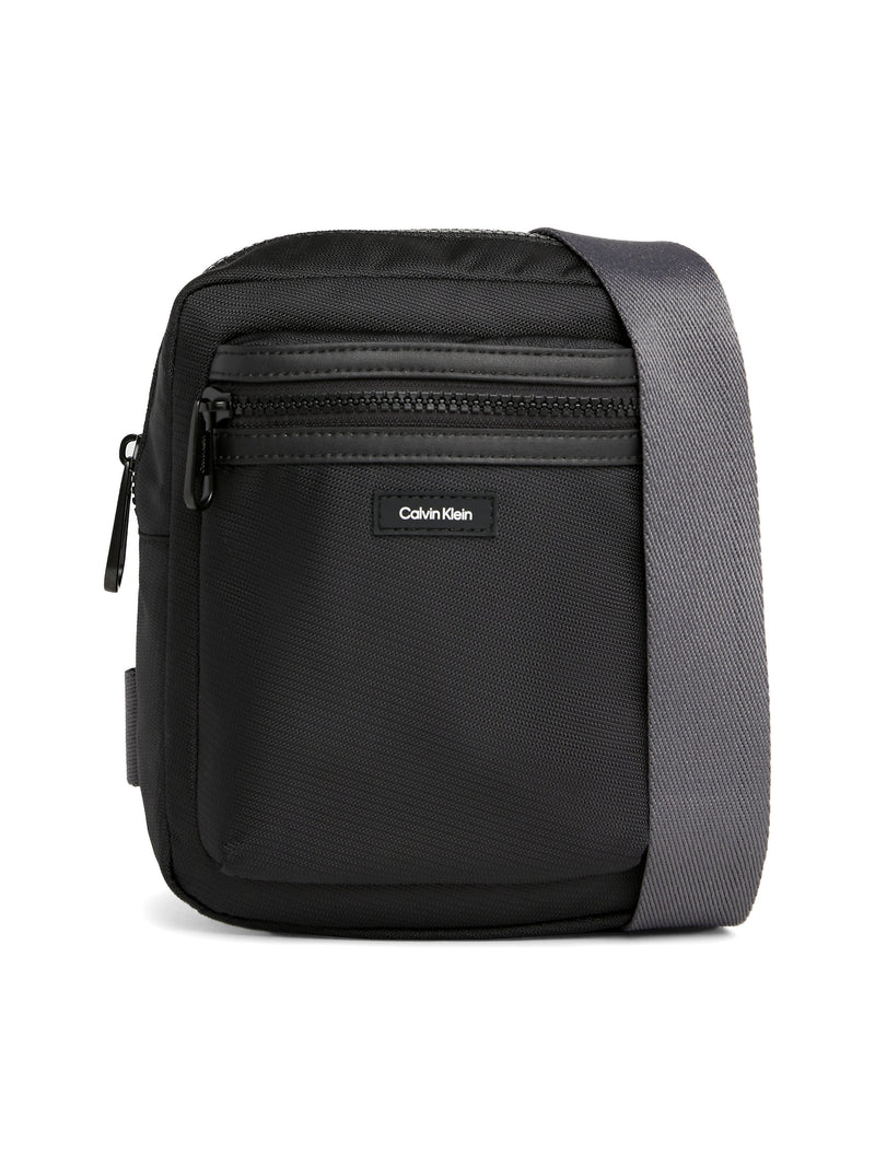 Calvin Klein Essential Conv Crossbody Reporter Bag, 01, K50K511639, Ck  Black