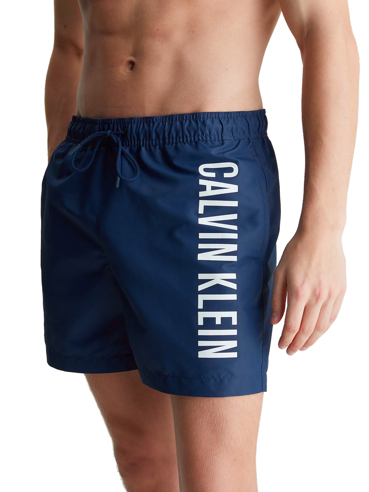 Calvin Klein Mens 'Intense Power' Side Logo Swim Shorts, 01, Km0Km01004